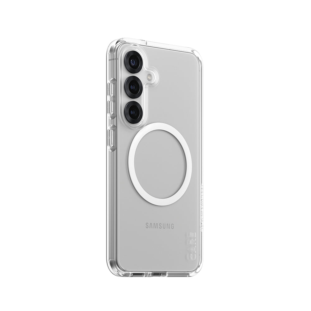 Etui til Samsung Galaxy S25 S931, PanzerGlass, Urban Combat Care, Hvid Transparent