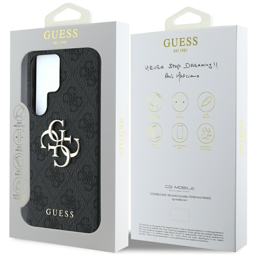 Etui til Samsung Galaxy S25 Ultra S938, Guess, 4G Big Logo, Sort