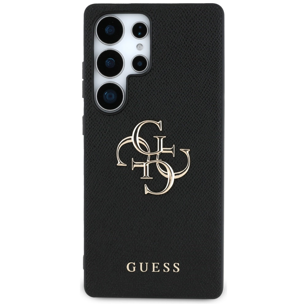Etui til Samsung Galaxy S25 Ultra S938, Guess, 4G Grained Big and Classic Logo, Sort