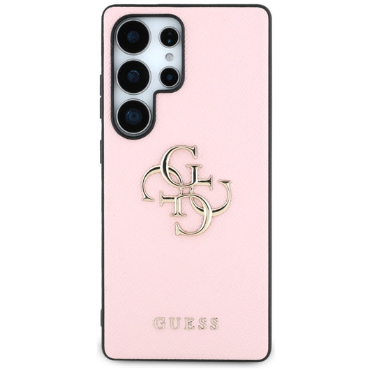 Etui til Samsung Galaxy S25 Ultra S938, Guess, 4G Grained Big and Classic Logo, Pink