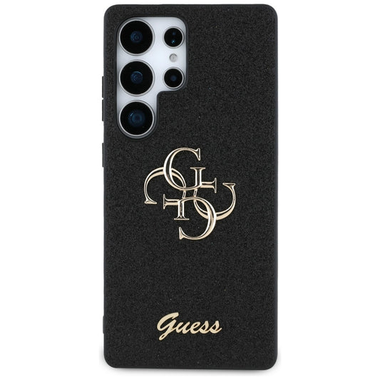 Etui til Samsung Galaxy S25 Ultra S938, Guess, Glitter Big 4G Script, Sort