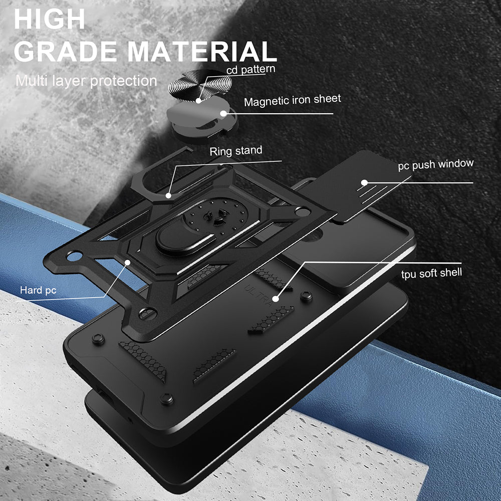 Cover til Samsung Galaxy S26 FE S741 / S25 FE, Techsuit, CamShield, Blå