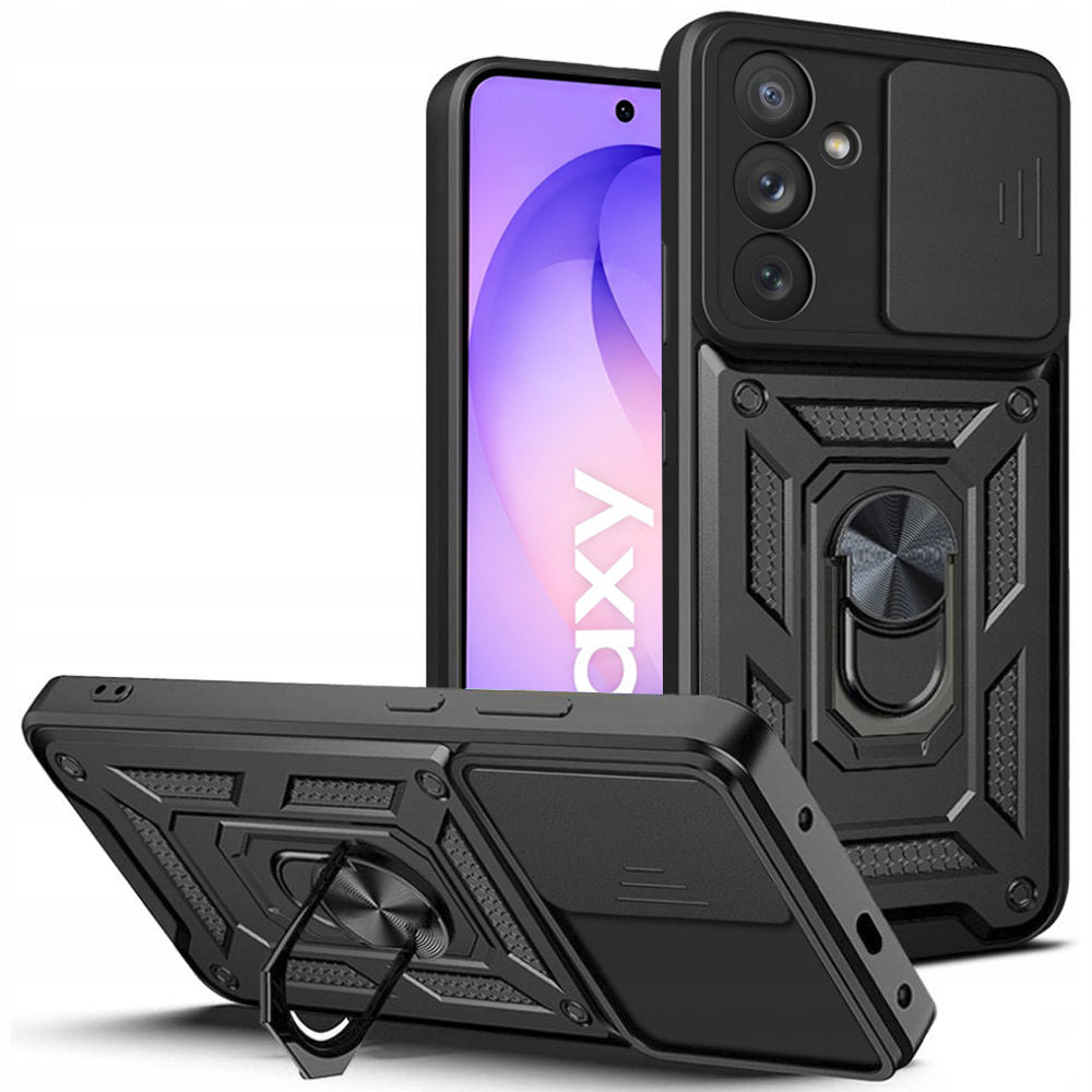 Cover til Samsung Galaxy S26 FE S741 / S25 FE, Techsuit, CamShield, Sort