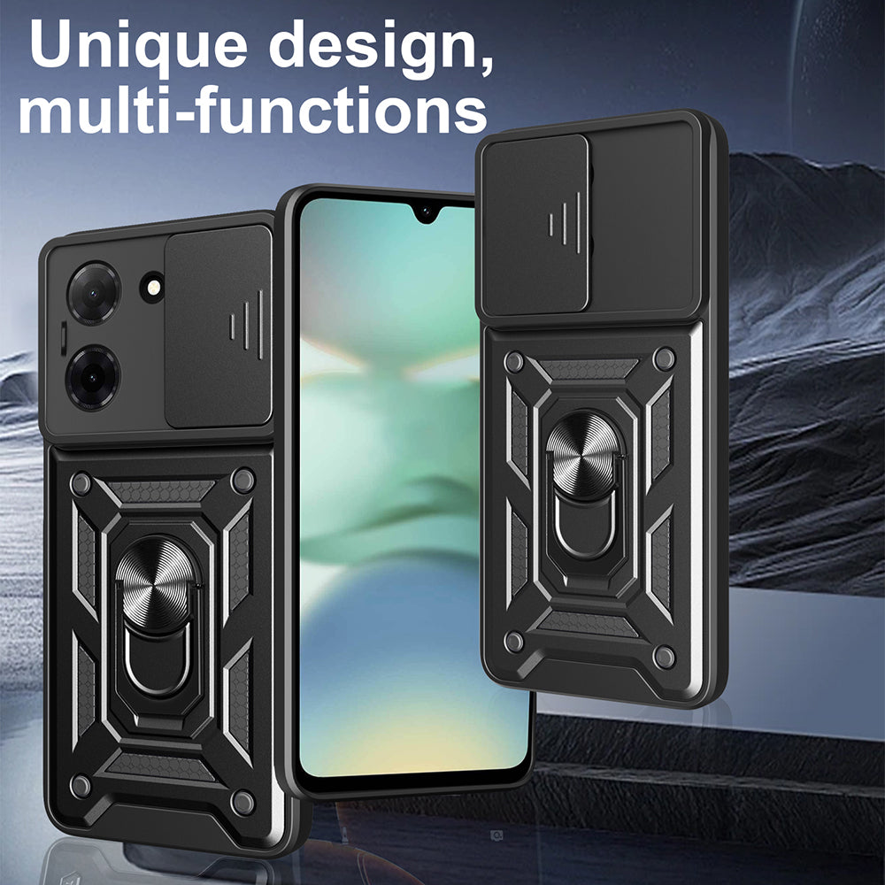 Cover til Samsung Galaxy S26 FE S741 / S25 FE, Techsuit, CamShield, Sort