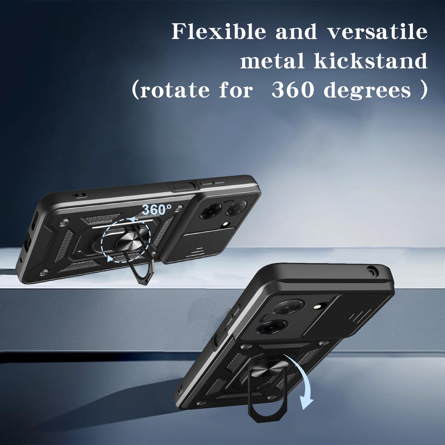 Cover til Samsung Galaxy S26 FE S741 / S25 FE, Techsuit, CamShield, Sort