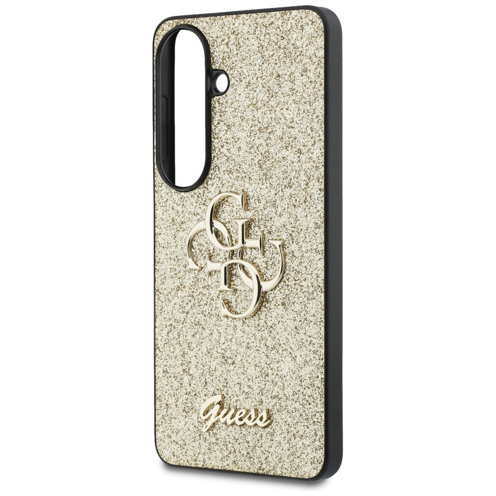 Etui til Samsung Galaxy S26 S942, Guess, Fixed Glitter Big 4G Metal Frame, Guld