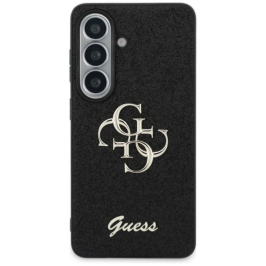 Etui til Samsung Galaxy S26 S942, Guess, Fixed Glitter Big 4G Metal Frame, Sort