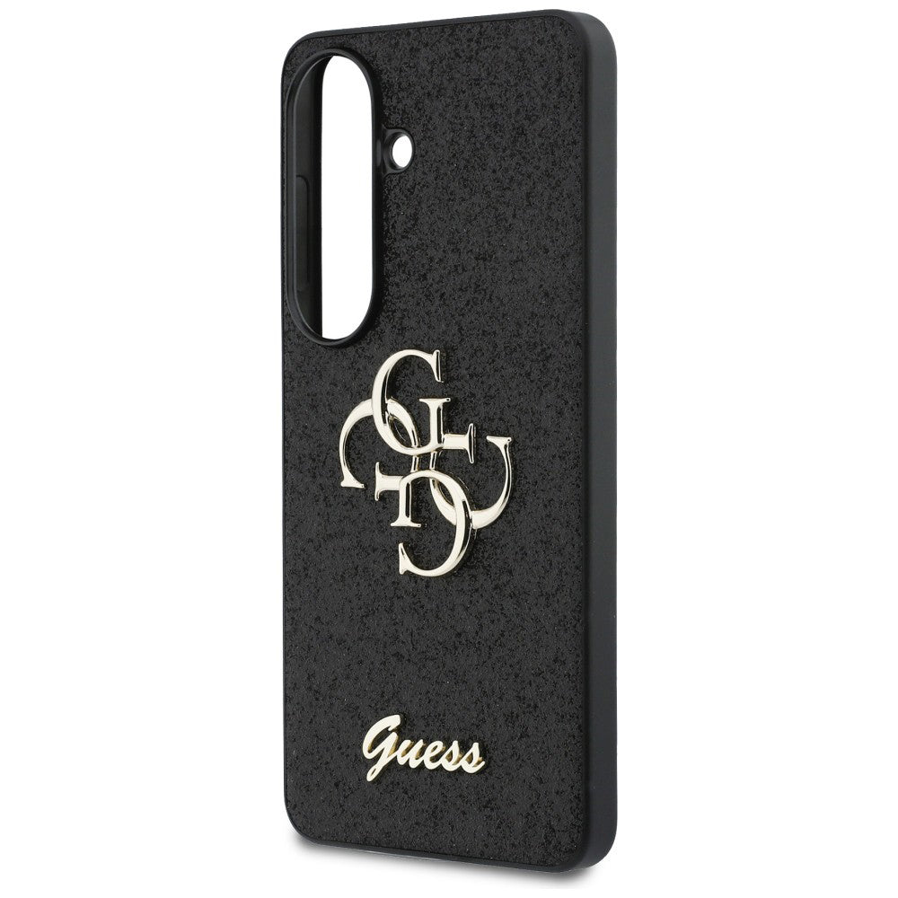 Etui til Samsung Galaxy S26 S942, Guess, Fixed Glitter Big 4G Metal Frame, Sort