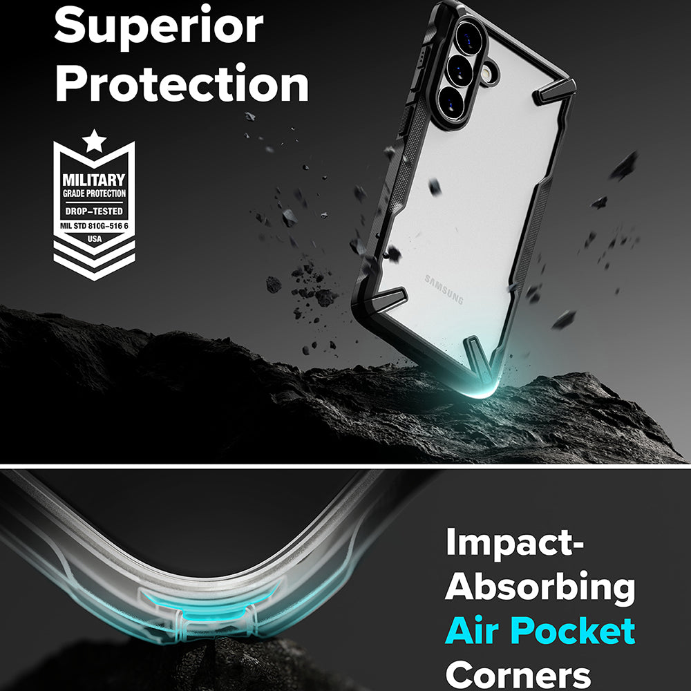 Etui til Samsung Galaxy S26 Plus S947, Ringke, Fusion X, Sort