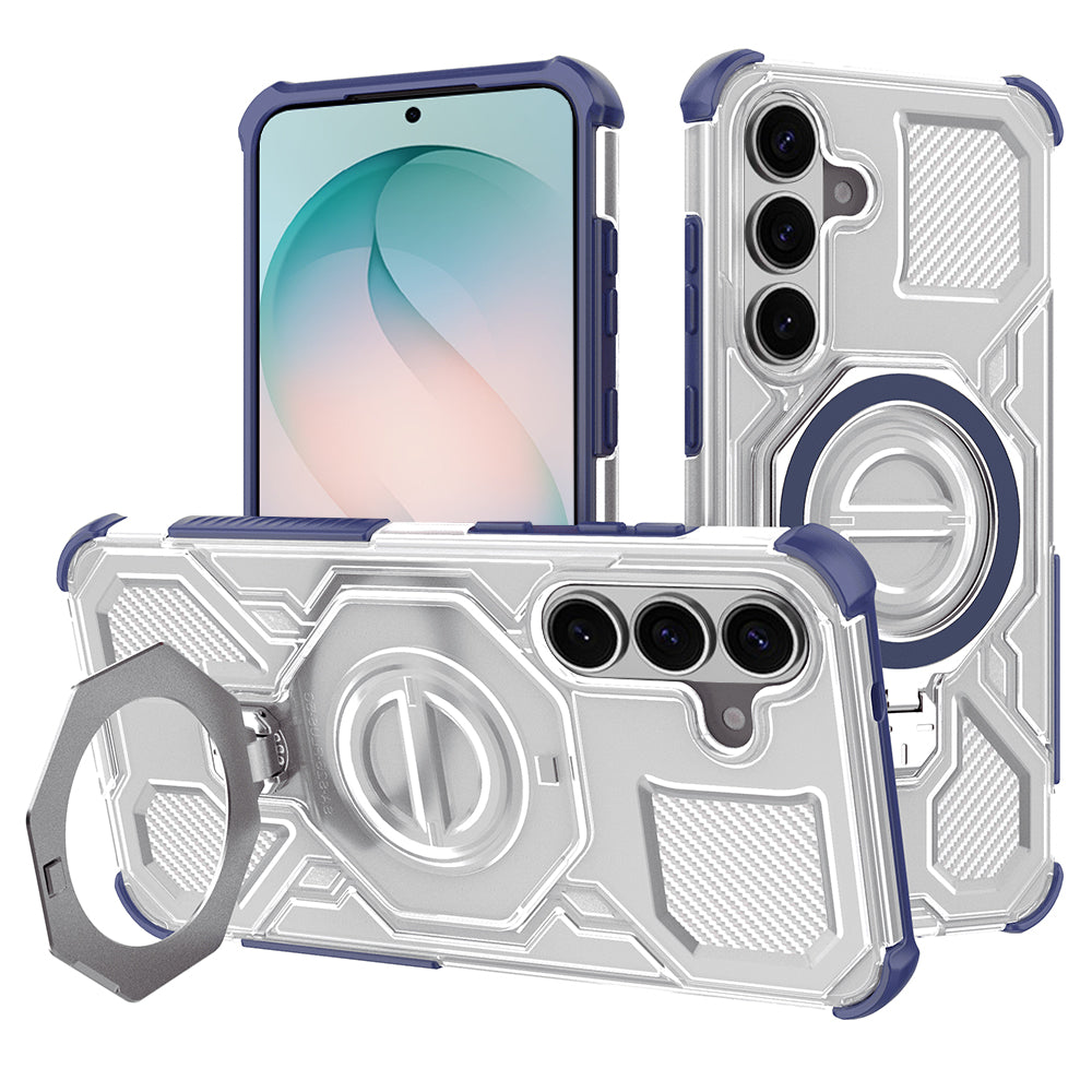 Etui til Samsung Galaxy S26 Plus, Techsuit, Carbon Shield Pro, Blå