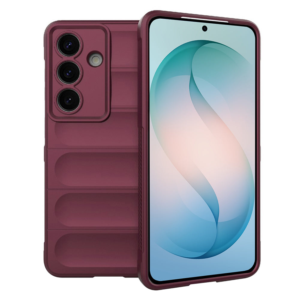 Etui til Samsung Galaxy S26 Plus S947, Techsuit, Magic Shield, Kirsebærrød