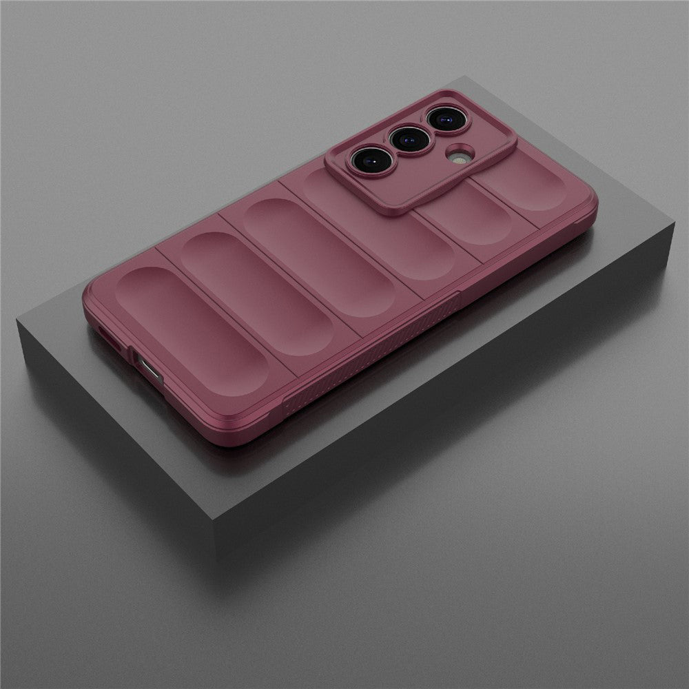 Etui til Samsung Galaxy S26 Plus S947, Techsuit, Magic Shield, Kirsebærrød