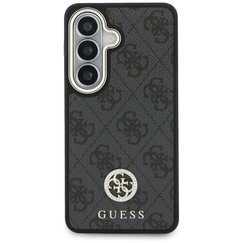 Etui til Samsung Galaxy S26 S942, GUESS, 4G Big Rhinestone Triangle Strap, Sort