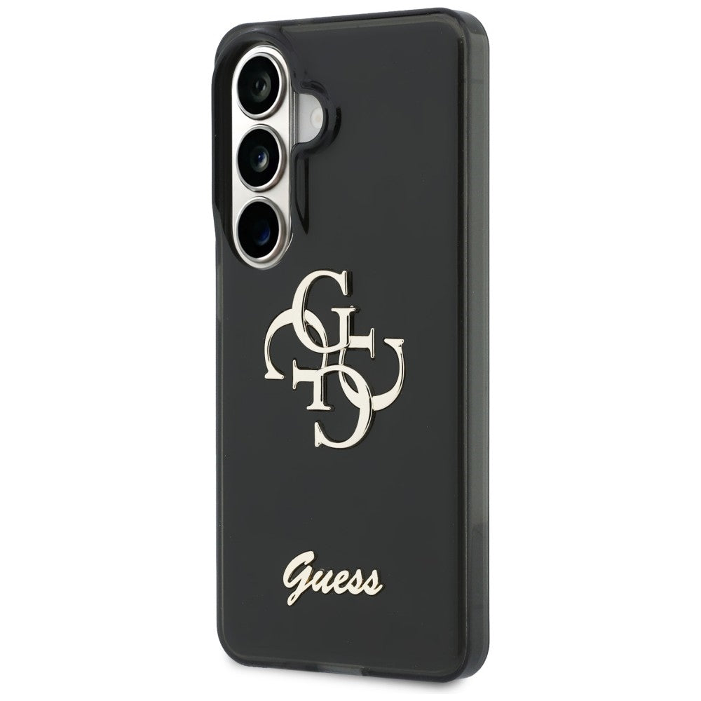 Etui til Samsung Galaxy S26 S942, Guess, IML Big Metal 4G Script, Sort