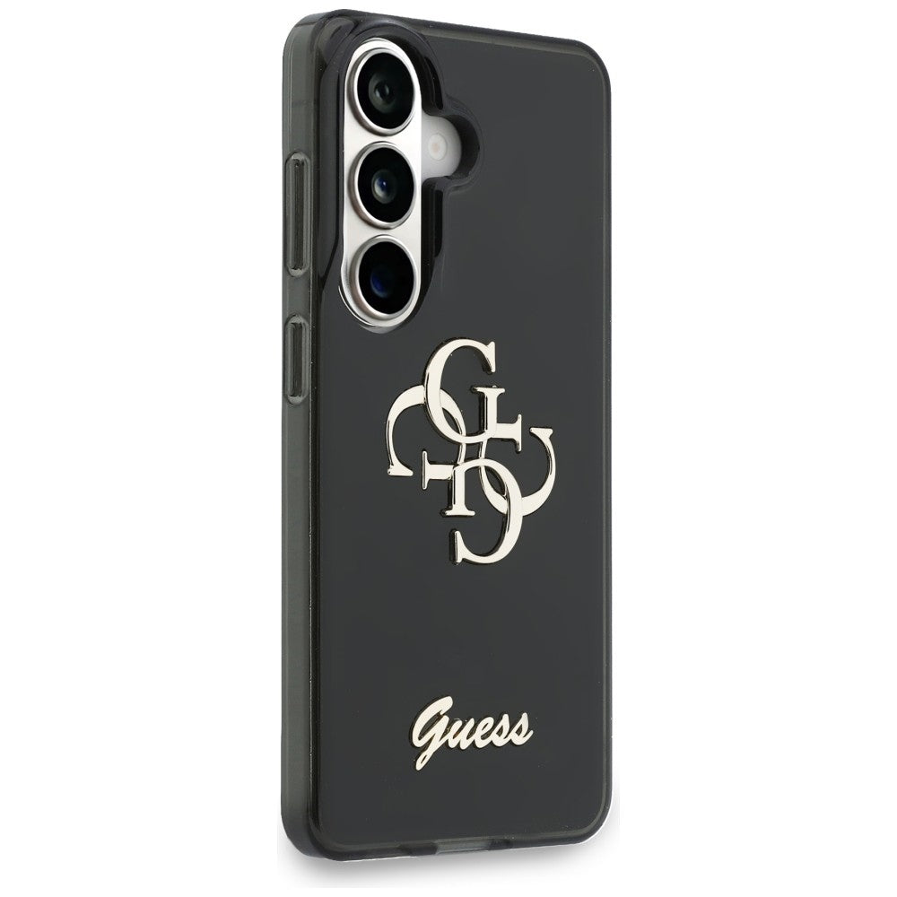 Etui til Samsung Galaxy S26 S942, Guess, IML Big Metal 4G Script, Sort