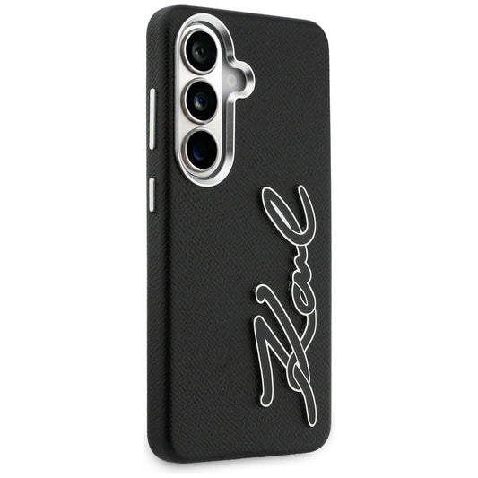 Etui til Samsung Galaxy S26 S942, Karl Lagerfeld, Signature Resin Logo, Sort