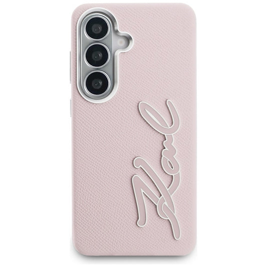 Etui til Samsung Galaxy S26 S942, Karl Lagerfeld, Signature Resin Logo, Pink