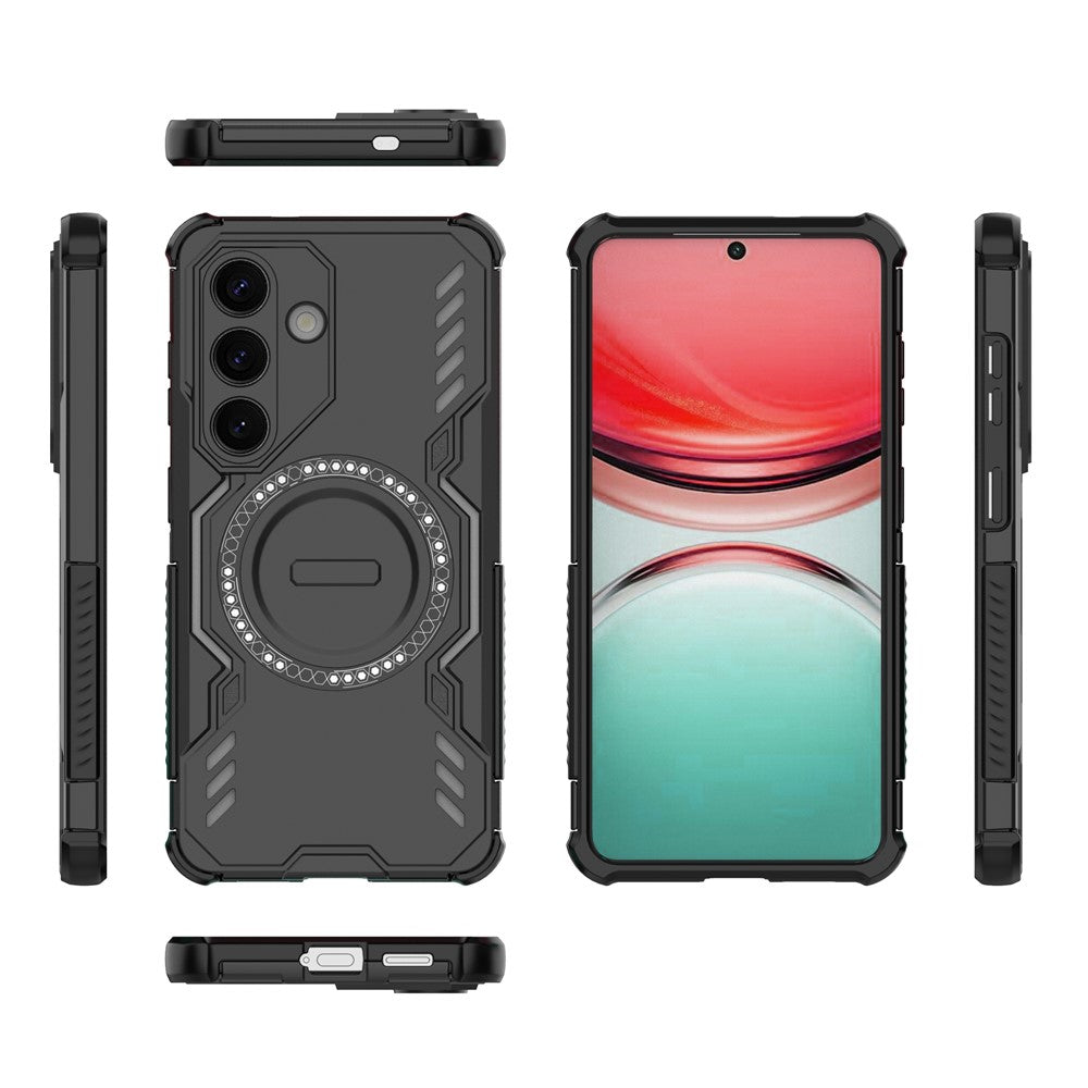 MagSafe cover til Samsung Galaxy S26 S942, Techsuit, ArmorMag, Sort