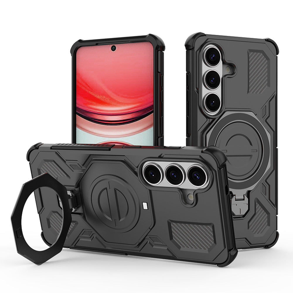 Etui til Samsung Galaxy S26 S942, Techsuit, Carbon Shield Pro, Sort