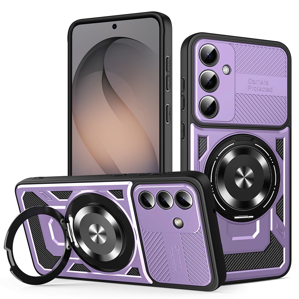 Etui til Samsung Galaxy S26, Techsuit, RuggedCam, Lilla