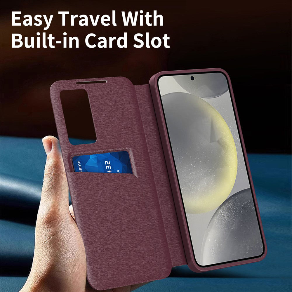 Etui til Samsung Galaxy S26 S942, Techsuit, SmartView, Rød
