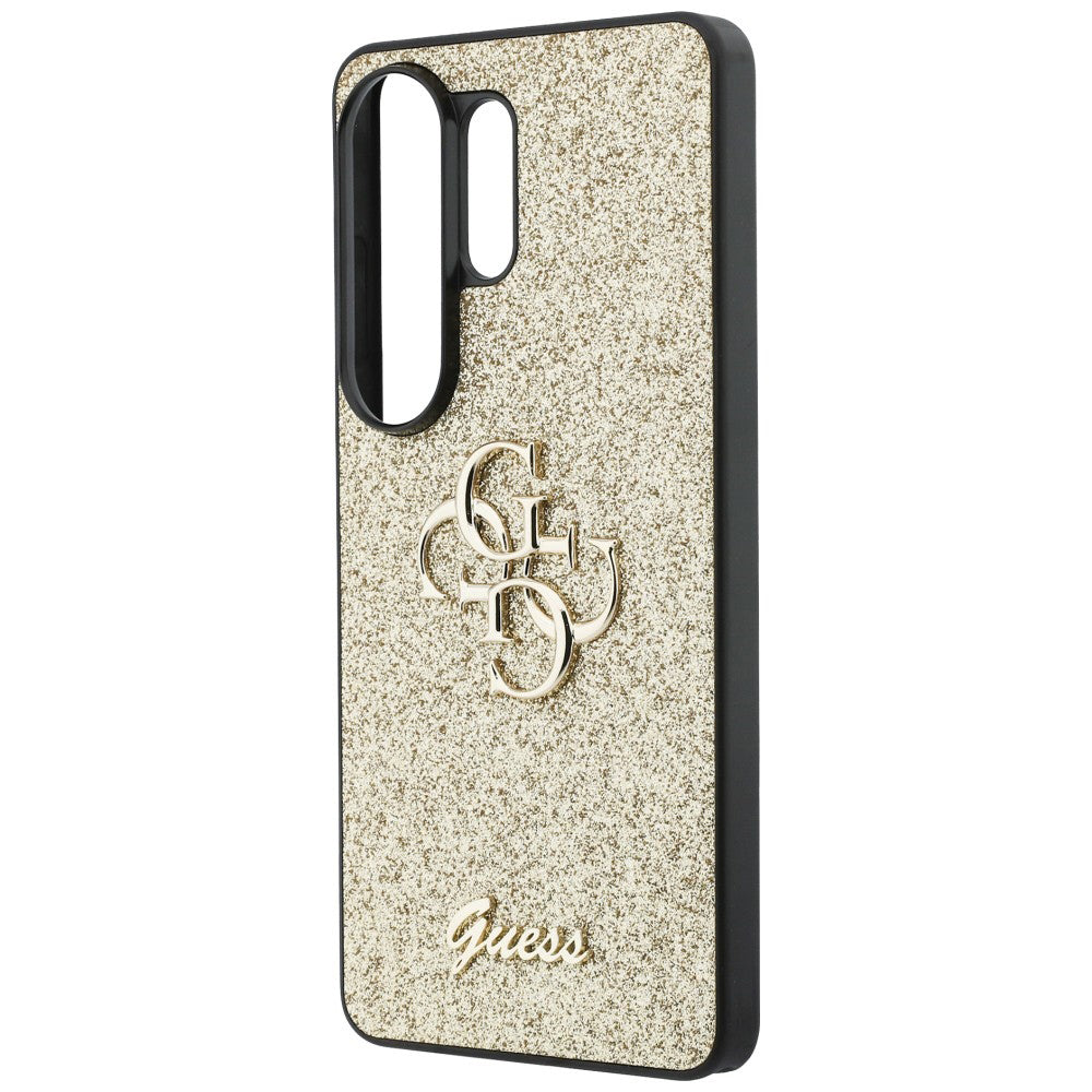 Etui til Samsung Galaxy S26 Ultra S948, Guess, Fixed Glitter Big 4G Metal Frame, Gylden