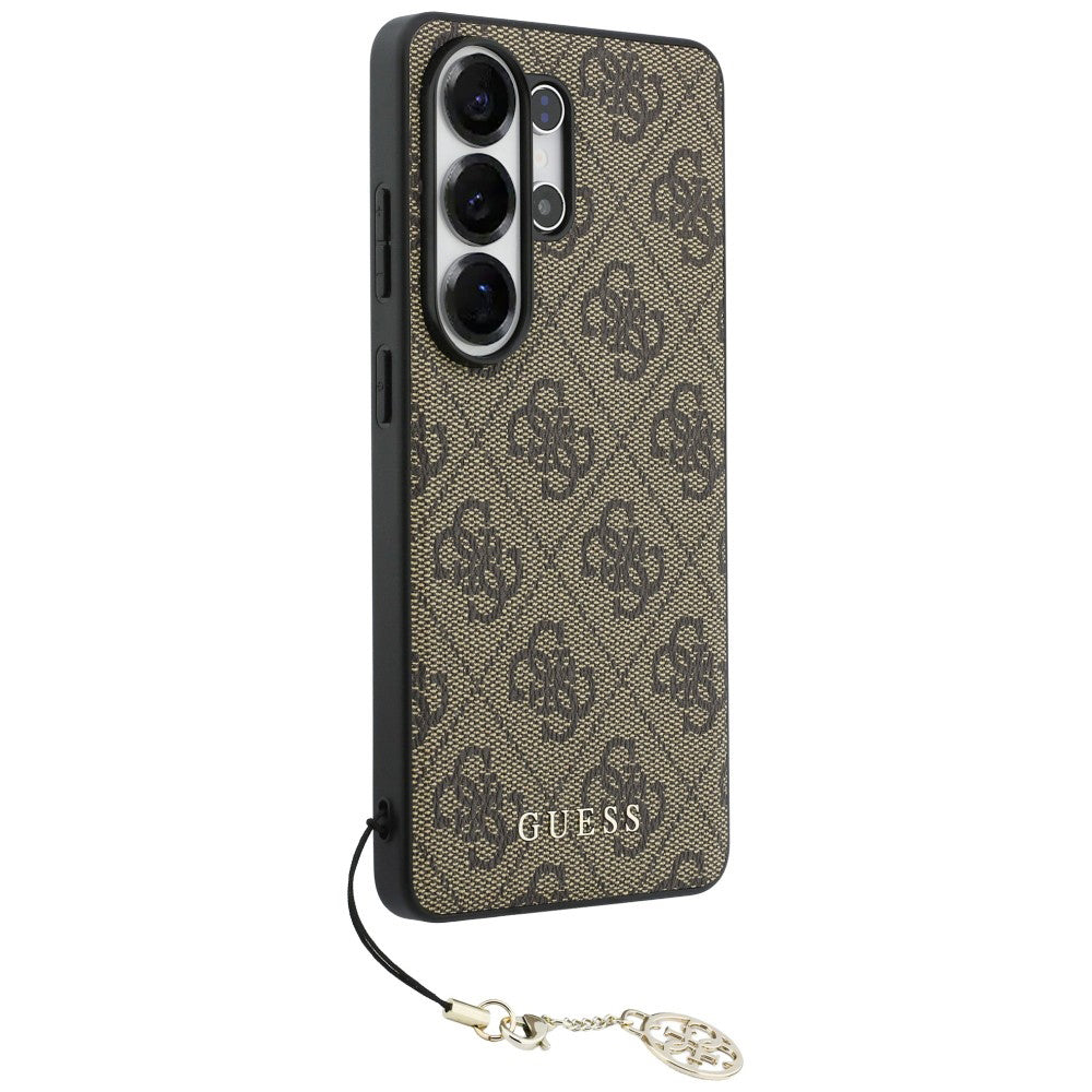 Etui til Samsung Galaxy S26 Ultra S948, Guess, 4G Classic Logo Charm, Brun