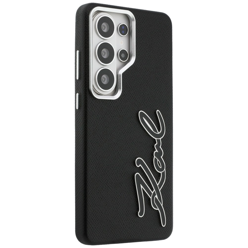 Etui til Samsung Galaxy S26 Ultra S948, Karl Lagerfeld, Signature Resin Logo, Sort