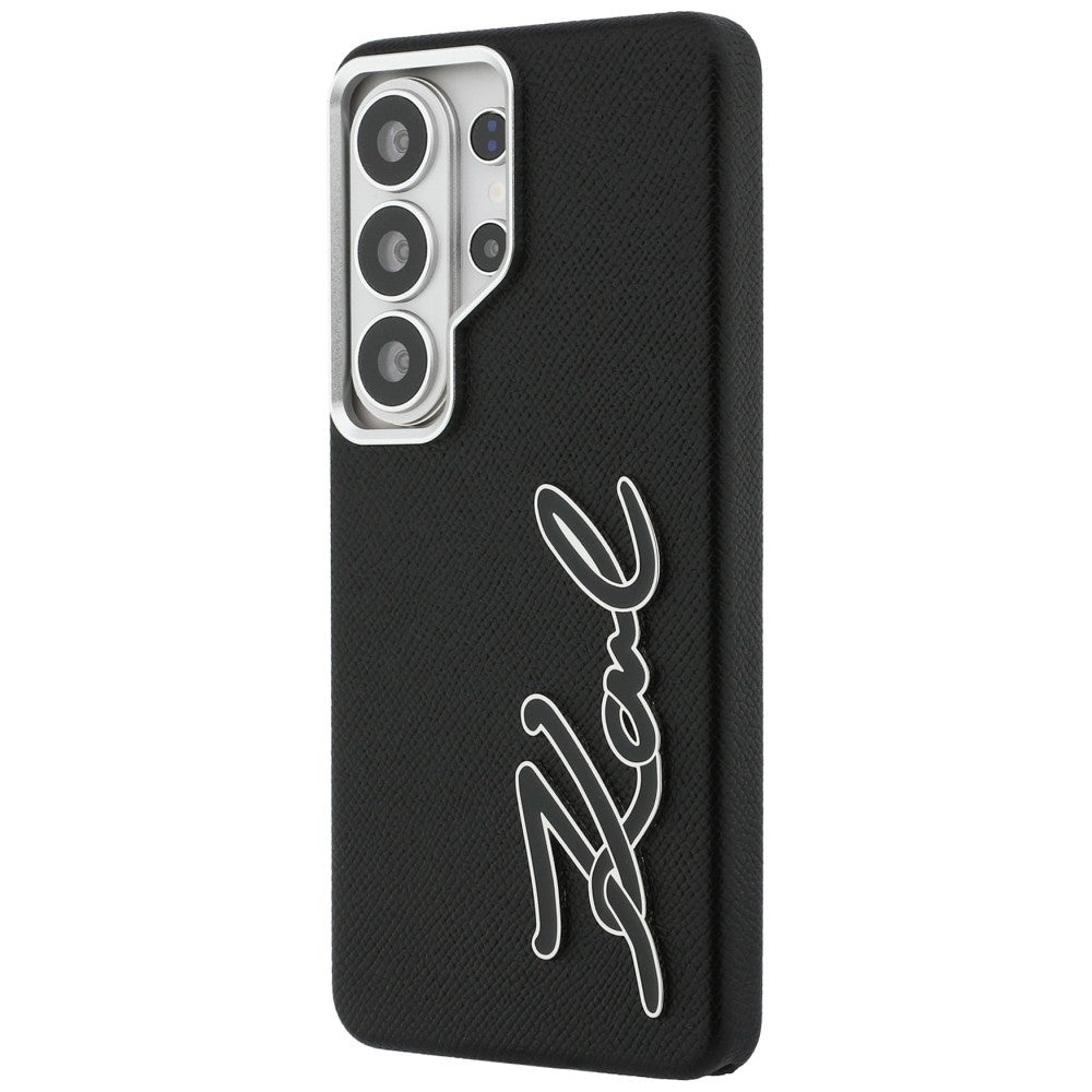 Etui til Samsung Galaxy S26 Ultra S948, Karl Lagerfeld, Signature Resin Logo, Sort