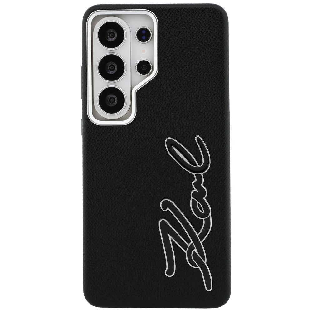 Etui til Samsung Galaxy S26 Ultra S948, Karl Lagerfeld, Signature Resin Logo, Sort