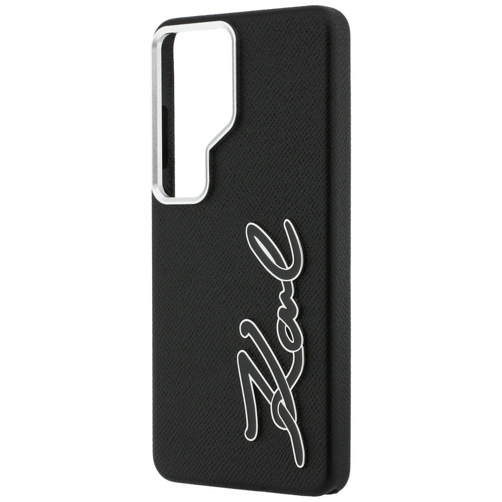 Etui til Samsung Galaxy S26 Ultra S948, Karl Lagerfeld, Signature Resin Logo, Sort
