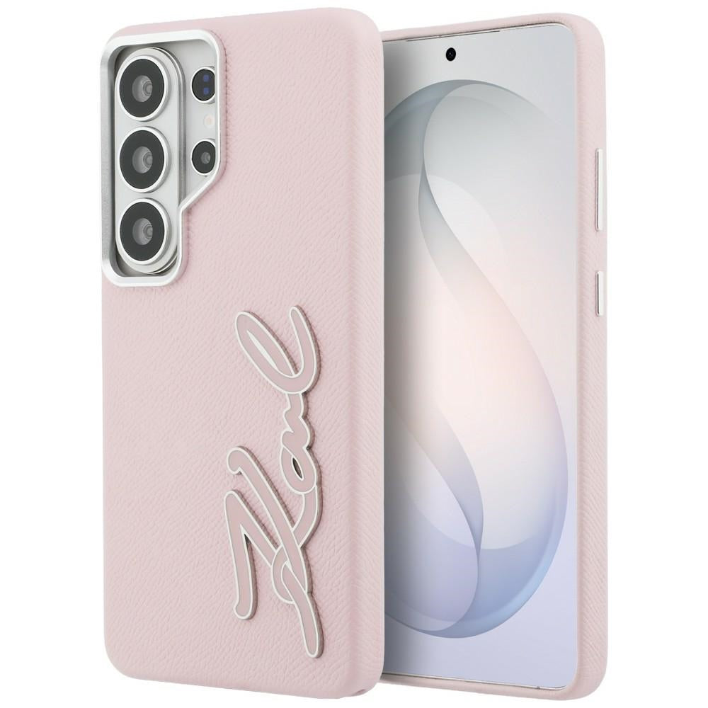 Etui til Samsung Galaxy S26 Ultra S948, Karl Lagerfeld, Signature Resin Logo, Pink