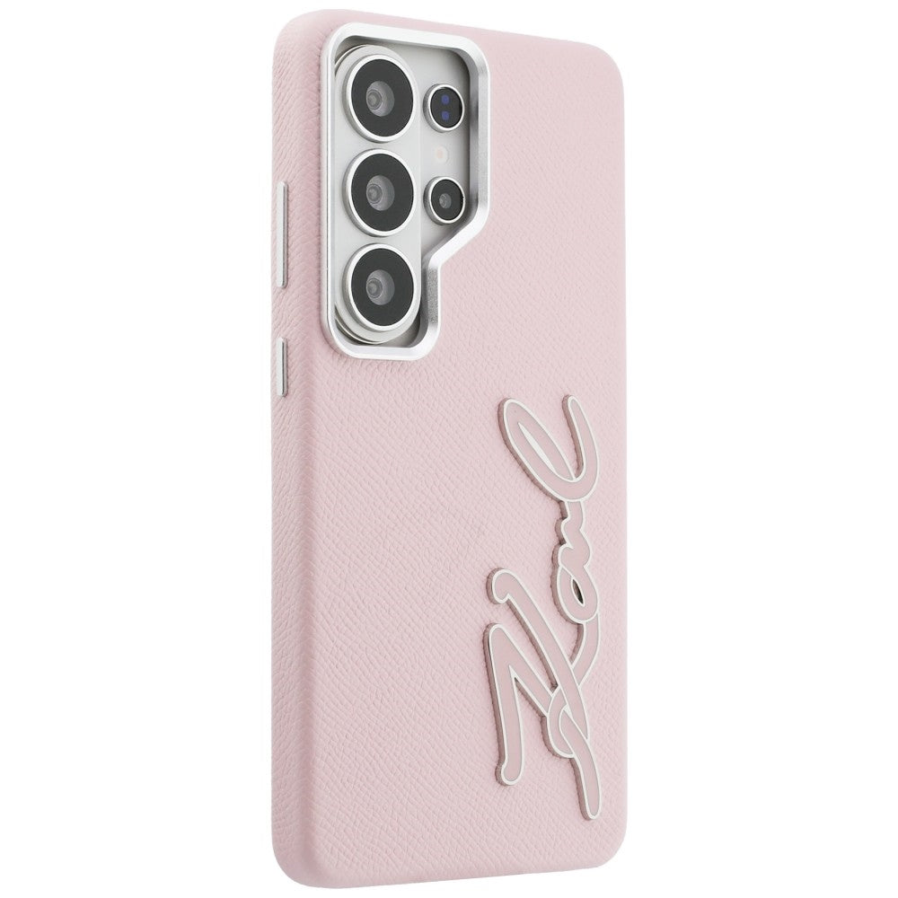 Etui til Samsung Galaxy S26 Ultra S948, Karl Lagerfeld, Signature Resin Logo, Pink
