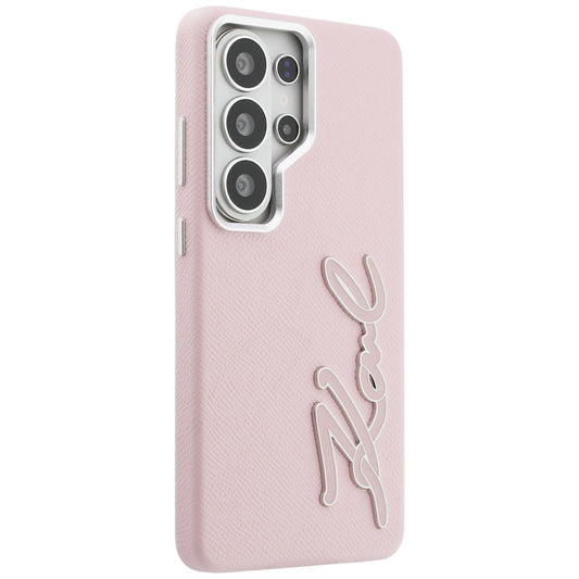 Etui til Samsung Galaxy S26 Ultra S948, Karl Lagerfeld, Signature Resin Logo, Pink
