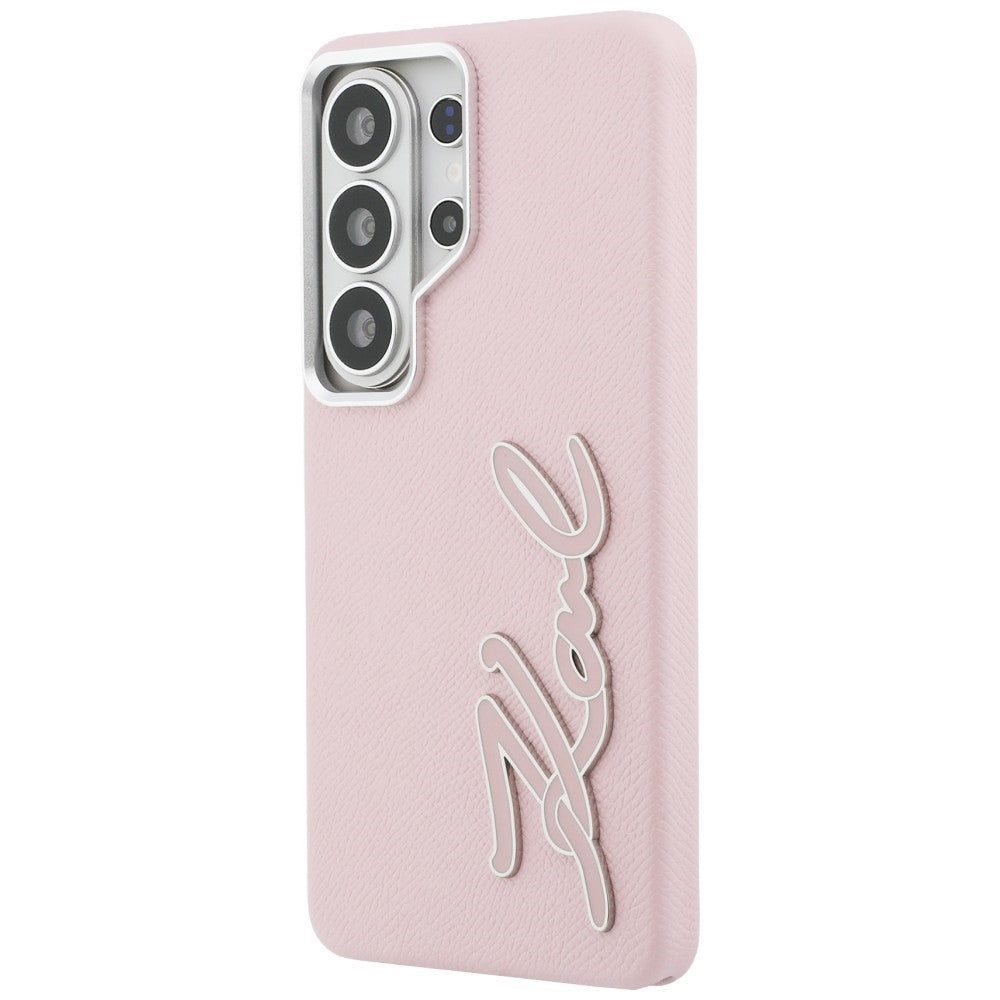 Etui til Samsung Galaxy S26 Ultra S948, Karl Lagerfeld, Signature Resin Logo, Pink