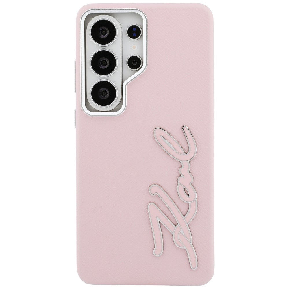 Etui til Samsung Galaxy S26 Ultra S948, Karl Lagerfeld, Signature Resin Logo, Pink