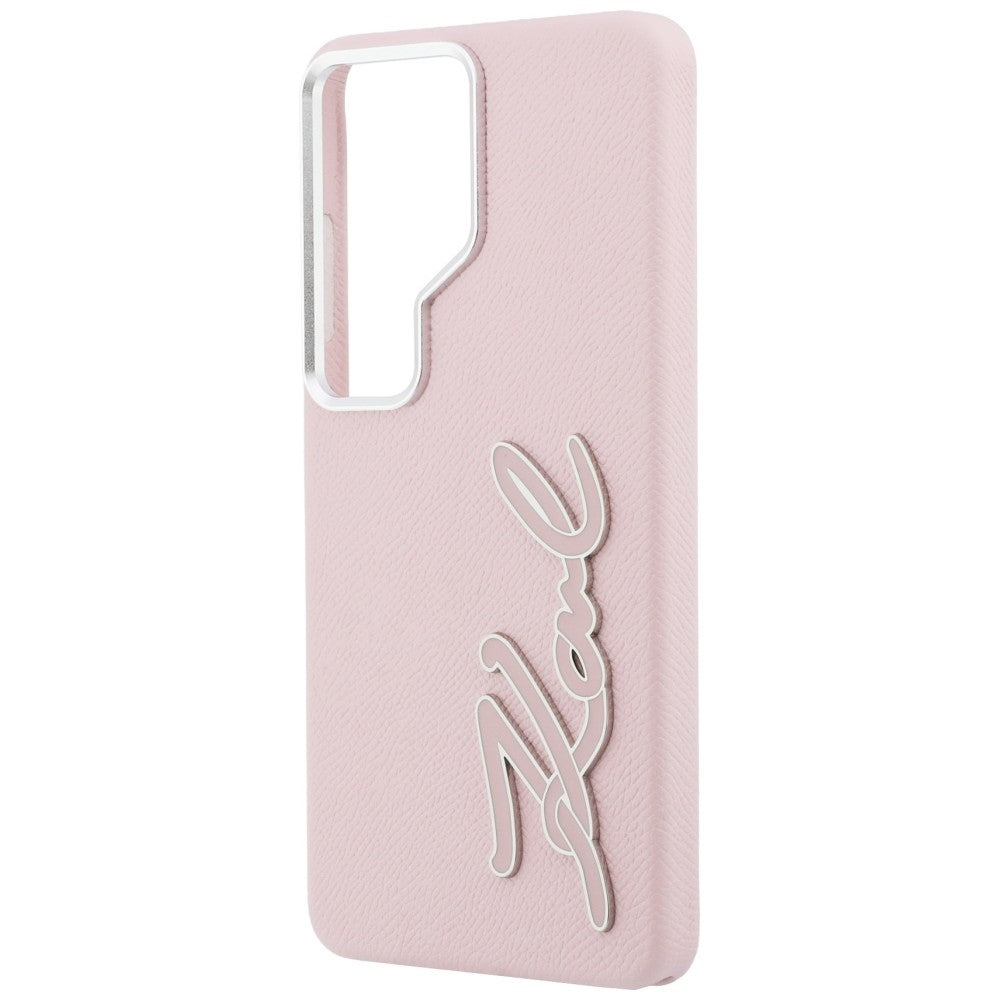 Etui til Samsung Galaxy S26 Ultra S948, Karl Lagerfeld, Signature Resin Logo, Pink