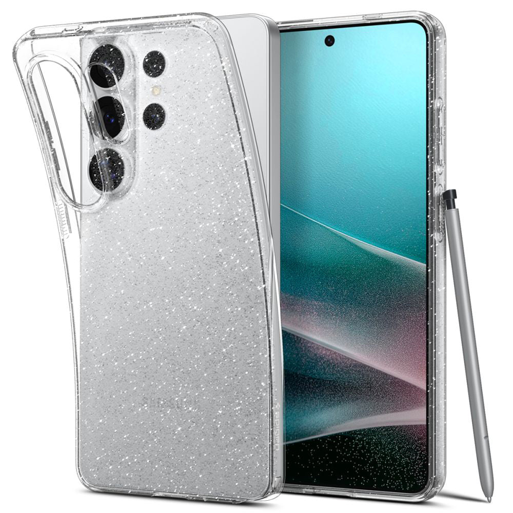 Etui til Samsung Galaxy S26 Ultra S948, Spigen, Liquid Crystal Glitter, Gennemsigtig ACS10673