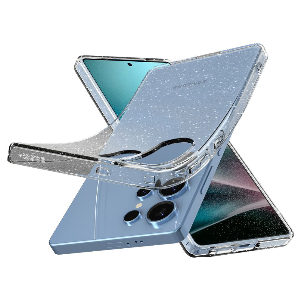 Etui til Samsung Galaxy S26 Ultra S948, Spigen, Liquid Crystal Glitter, Gennemsigtig ACS10673