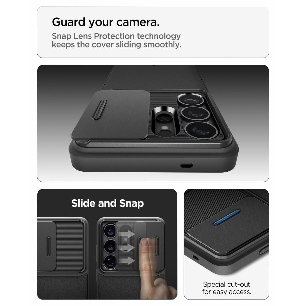Etui til Samsung Galaxy S26 Ultra S948, Spigen, Optik Armor, Sort ACS10687