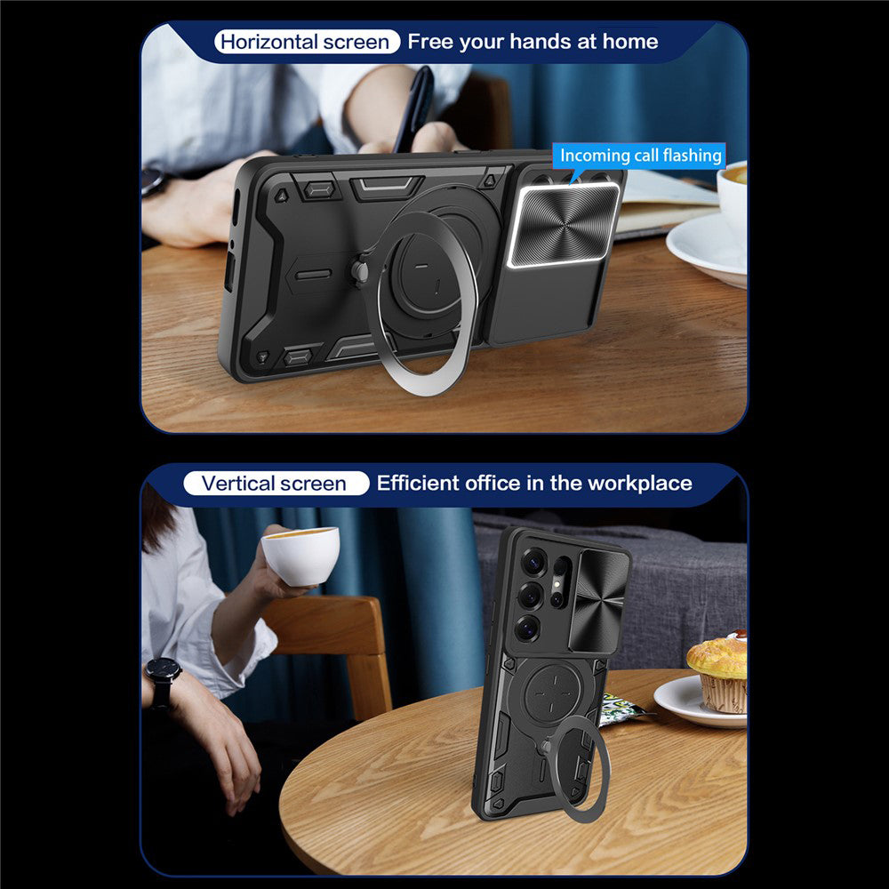Etui til Samsung Galaxy S26 Ultra, Techsuit, CamGuard Pro, Blå