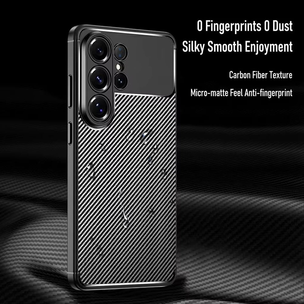 Etui til Samsung Galaxy S26 Ultra S948, Techsuit, CarbonFiber, Sort