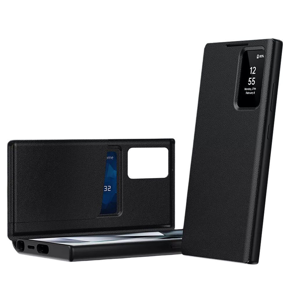 Etui til Samsung Galaxy S26 Ultra S948, Techsuit, SmartView, Sort
