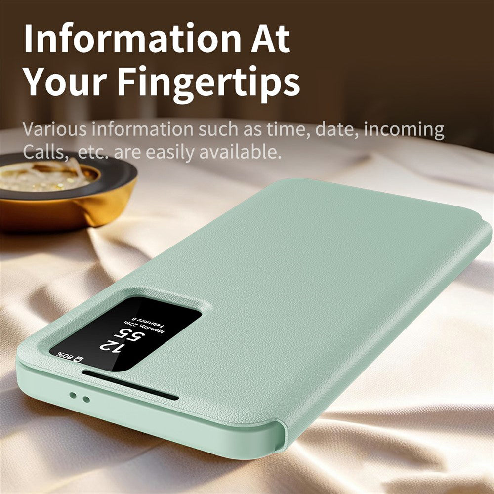 Etui til Samsung Galaxy S26 Ultra S948, Techsuit, SmartView, Grøn