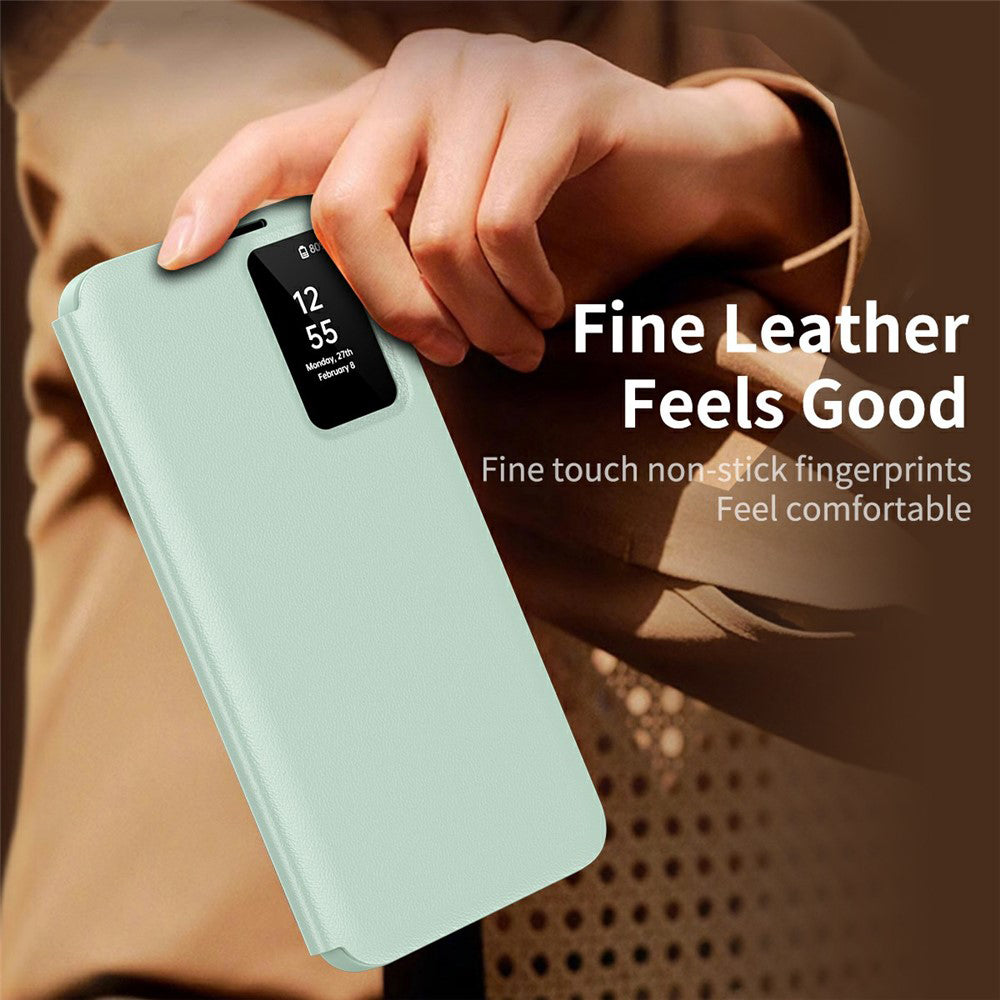 Etui til Samsung Galaxy S26 Ultra S948, Techsuit, SmartView, Grøn