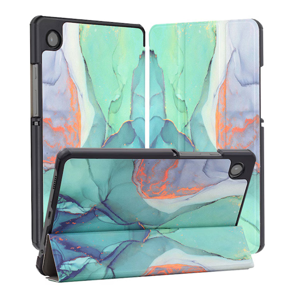 Case for Samsung Galaxy Tab A11+ / Tab A9+, Techsuit, FoldPro Green Time, Multicolor