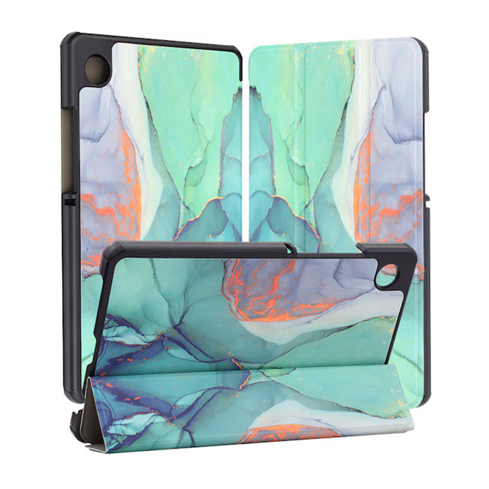 Case for Samsung Galaxy Tab A11+ / Tab A9+, Techsuit, FoldPro Green Time, Multicolor