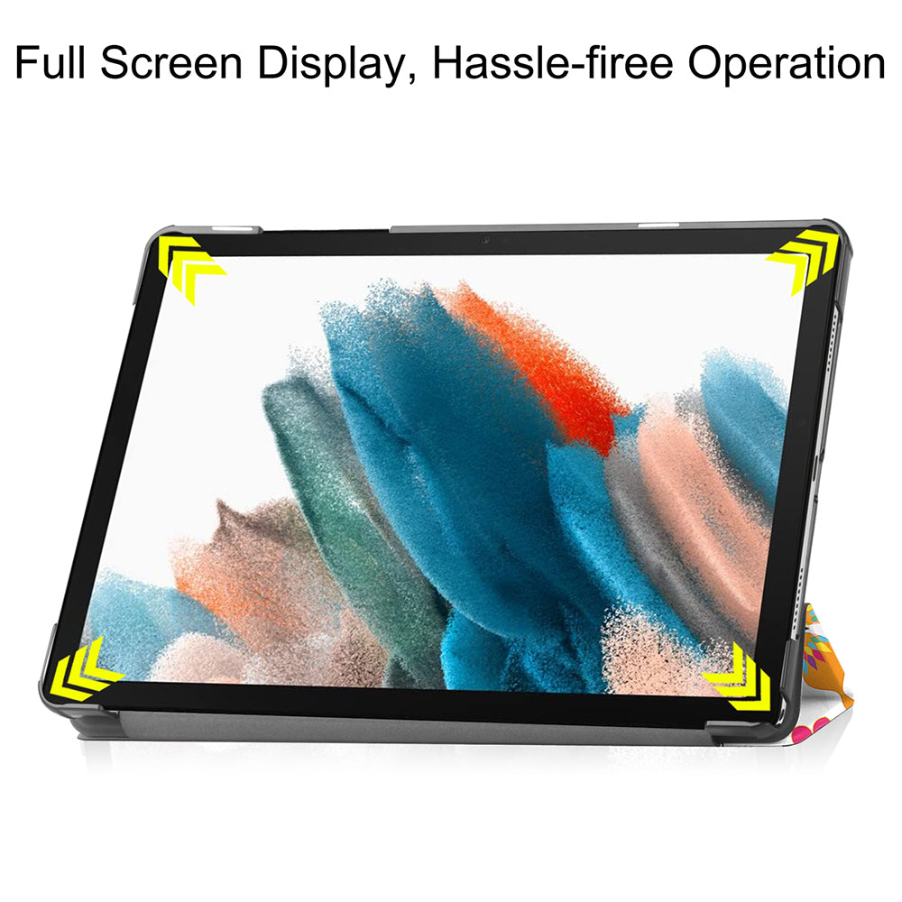 Cover til Samsung Galaxy Tab A11 / Tab A9, Techsuit, FoldPro Butterfly Ny Model, Multifarvet