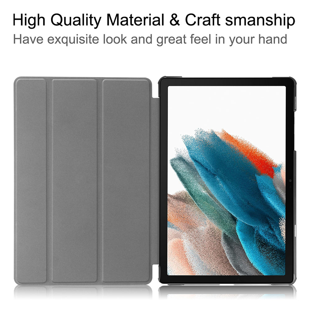 Cover til Samsung Galaxy Tab A11 / Tab A9, Techsuit, FoldPro Butterfly Ny Model, Multifarvet