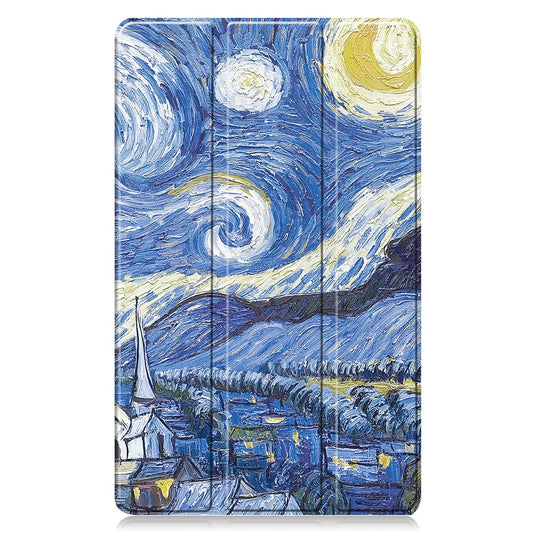 Cover til Samsung Galaxy Tab A11 / Tab A9, Techsuit, FoldPro Starry Night New Model, Multicolor